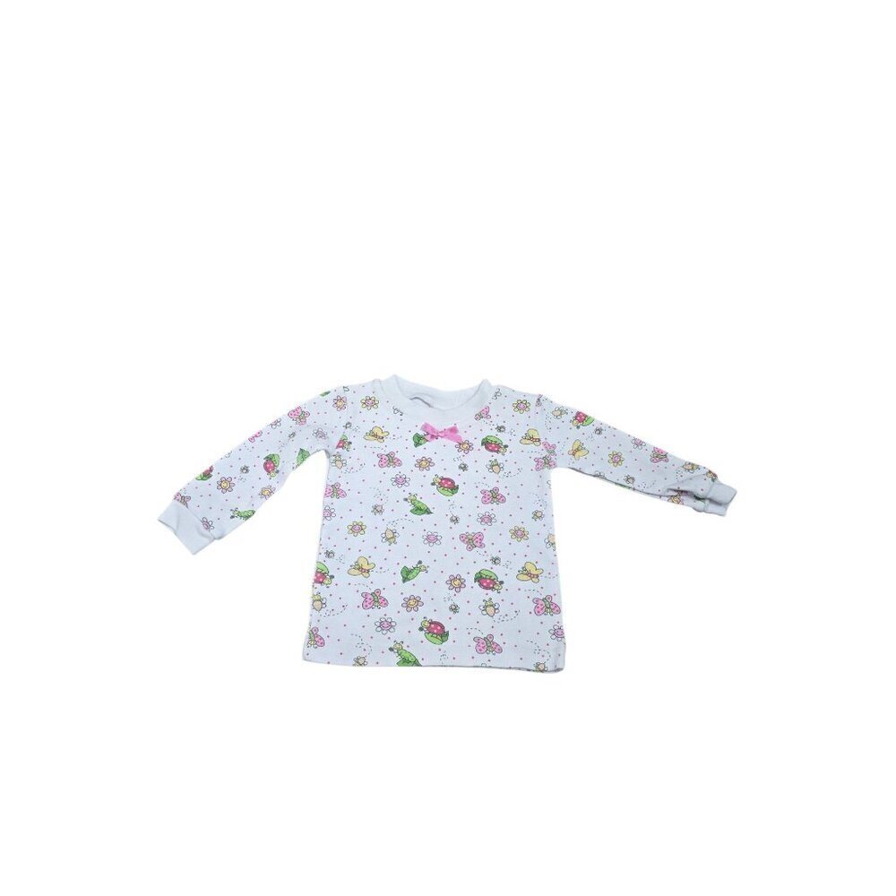 Vintage 90s Y2K Little Lindsey 12M Butterfly Flower Shirt